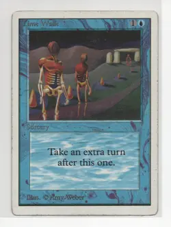 Magic the Gathering Time Walk Unlimited Edition Power Nine Very Good - Image 1