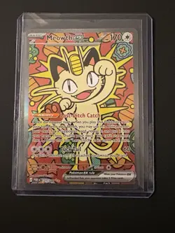 Pokemon Meowth Ex SIR Perfect Order Holo Card 121/088 - Image 1