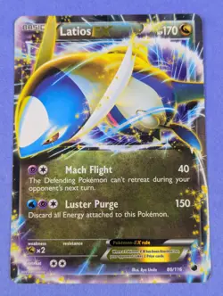 Latios EX - 86/116 - Ultra Rare Holo Plasma Freeze - Pokemon Card - MP - Image 1