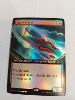 Lizard Blades (Extended Art) Kamigawa: Neon Dynasty Foil - Image 1