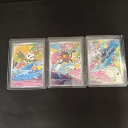 Pokemon First Partner Illustration Collection Series 1 Alola Gen 7 Starters NM - Image 1