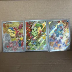 Pokemon First Partner Illustration Collection Series 2 Johto Gen 2 Set - Image 1