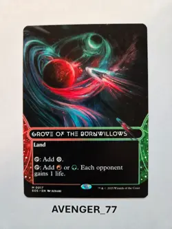 Magic MTG #0017 GROVE OF THE BURNWILLOWS Borderless Edge of Eternities EOS - Image 1