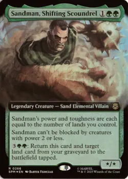 Sandman, Shifting Scoundrel (Extended Art) FOIL 266 SPM Marvel's Spider-Man NM - Image 1