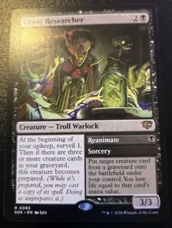 Grave Researcher 0085 Rare Secrets Of Strixhaven Magic: The Gathering - Image 1