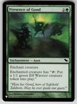 Presence of Gond Common The List Reprints 125/301 MTG Near Mint 2020 - Image 1