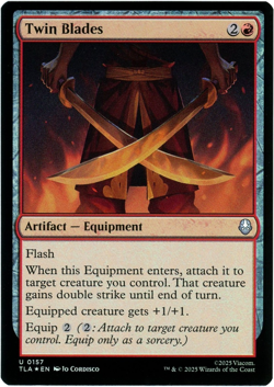 Twin Blades (Foil) - 0157 - Avatar: The Last Airbender TLA - MTG - NM/M - Image 1