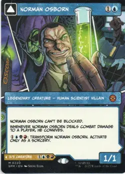 MTG: Marvel's Spider-Man: Borderless Norman Osborn: Lightly Played Condition - Image 1