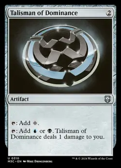 1x Talisman of Dominance - Ripple Foil MTG - Commander: Modern Horizons 3 - NM-M - Image 1