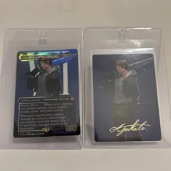Squall, SeeD Mercenary (Borderless) Final Fantasy Foil MTG and Art Series Signed - Image 1