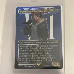 Squall, SeeD Mercenary (Borderless) Final Fantasy Foil MTG and Art Series Signed - Image 3