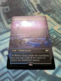 MTG Galaxy Foil Borderless Watery Grave NM- Unplayed Unfinity - Image 5