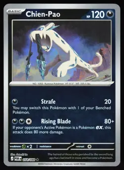 Chien-Pao 054/088 Rare Perfect Order Pokemon Reverse Holo Near Mint - Image 1