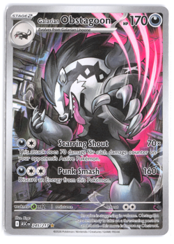 Galarian Obstagoon 245/217 Ascended Heroes Pokemon TCG Card Illustration Rare NM - Image 1