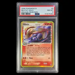 2006 POKEMON EX DRAGON FRONTIERS #5 MILOTIC-HOLO PSA 8 - Image 1