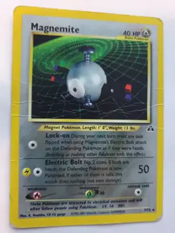 Magnemite Holo Neo Set Pokemon Card Base Jungle Fossil - Image 1