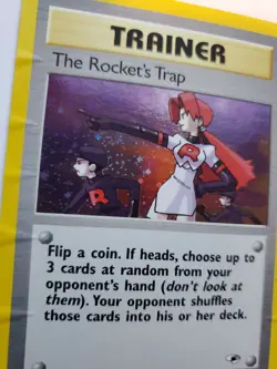 The Rocket's Trap Gym Holo Base Pokemon Card WOTC - Image 2