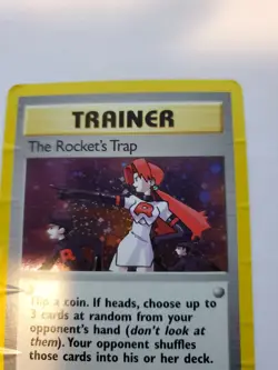 The Rocket's Trap Gym Holo Base Pokemon Card WOTC - Image 5