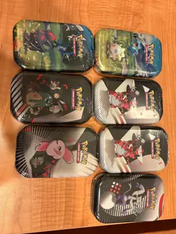 lot of 5 pokemon unova mini tins 2 ascended heros mini tins - Image 1