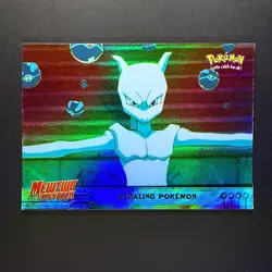 topps Pokemon The First Movie Rainbow Holo Foil #27 Stealing Pokemon - Image 1