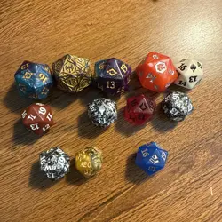 MTG Spindown Dice - D20 Dice - Magic The Gathering Bulk Spindown Lot - Image 1