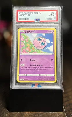 Jigglypuff 2025 Pokemon M24 EN-McDonalds Collection Promo #004 PSA 8 - Image 1