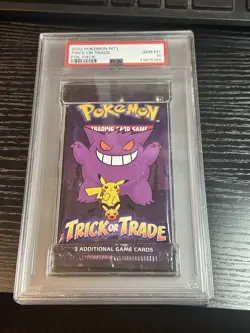 2022 Pokemon int'l Trick or Trade Foil Sealed Booster Pack PSA 10 Graded GEM MT - Image 1