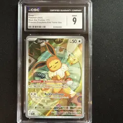 2025 POKEMON SVP EN-SV BLACK STAR PROMO #173 EEVEE CGC 9 - Image 2