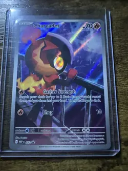 Charcadet 022 Black Star Promo, Phantasmal Flames, Full Art Holo Pokemon TCG, NM - Image 1