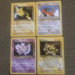 Vtg Pokemon Card Lot WOTC Set Movie Promo Stamp Binder Collection Original WB - Image 1