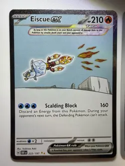 (2) Card Pokemon Full Art Rare Lot - Eiscue Ex 222/197 & Poltchageist 171/167! - Image 2