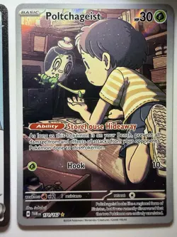(2) Card Pokemon Full Art Rare Lot - Eiscue Ex 222/197 & Poltchageist 171/167! - Image 3