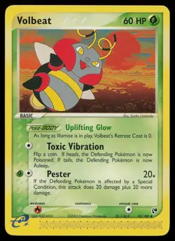 Volbeat 53/100 Uncommon Sandstorm Pokemon Near Mint - Image 1