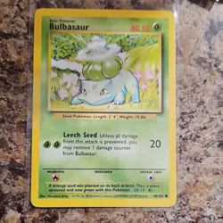 Wizards of the Coast Bulbasaur 44/102 Base Set Unlimited Regular EN 1999 - Image 1