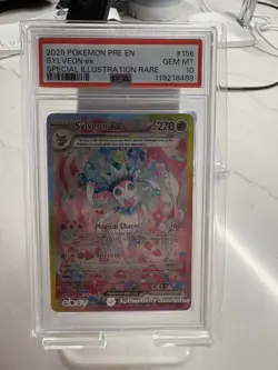 2025 Pokemon Sylveon ex Special Illustration Rare PSA 10 #156 - Image 1