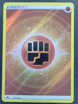 Fighting Energy 157/159 Ultra Rare Crown Zenith Pokemon TCG - Image 1