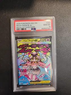 Mega Diancie EX 267/217 PSA 10 Mega Attack Rare English Ascended Heroes Pokemon - Image 1