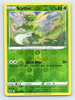 Pokemon SWSH10: Astral Radiance Scyther (005) 005/189 NM Holo Rev Holo - Image 1