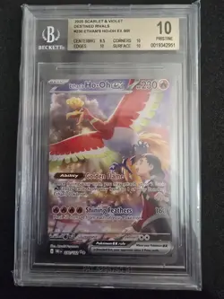 pokemon bgs 10 pristine Destined Rivals Ethans Ho-Oh EX fullart SIR - Image 1