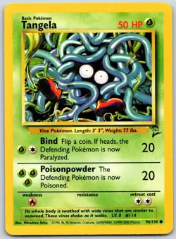 POKEMON BASE SET 2 TANGELA 96/130 COMMON NM - Image 1