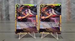 One Piece TCG Bandai Crocodile OP14-120 SEC Foil Lot of 2 EN - Image 1