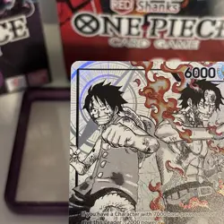 Luffy & Ace Leader Alt Art St30-001 Near Mint English 🐒🔥 - Image 2