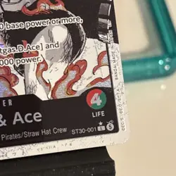 Luffy & Ace Leader Alt Art St30-001 Near Mint English 🐒🔥 - Image 5