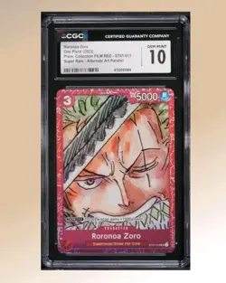 2023 ONE PIECE JP RORONOA ZORO FILM RED ALT ART ST01-013 CGC 10 E RC7 - Image 1