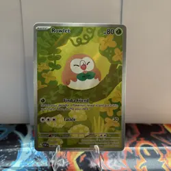 Pokemon Rowlet Illustration Rare Full Art Near Mint Perfect Order 090/088.NM 💎 - Image 1