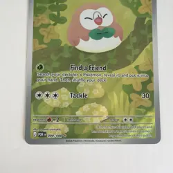 Pokemon Rowlet Illustration Rare Full Art Near Mint Perfect Order 090/088 - Image 4