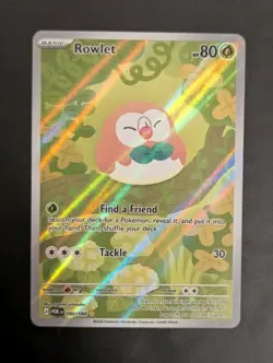 Rowlet 090/088 Pokemon Perfect Order Illustration Rare Full Art Holo NM - Image 1