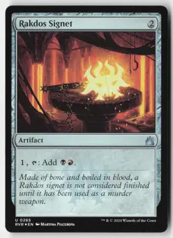 MTG - Rakdos Signet FOIL U Ravnica Remastered 265 LP-NM - Image 1