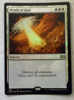 MAGIC THE GATHERING DOUBLE MASTERS FOIL PROMO WRATH OF GOD LOT OF 4 UNUSED NEW - Image 1