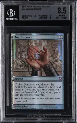 2010 MAGIC THE GATHERING FROM THE VAULT RELICS M #10 MOX DIAMOND BGS 8.5 - Image 1